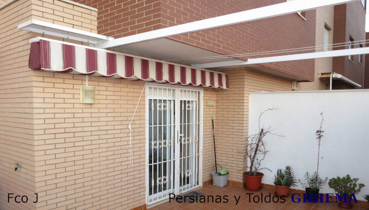Toldo plano palilleria