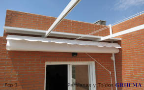 Toldo plano palilleria