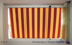 Toldo punto recto