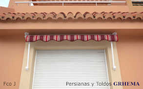 Toldo punto recto